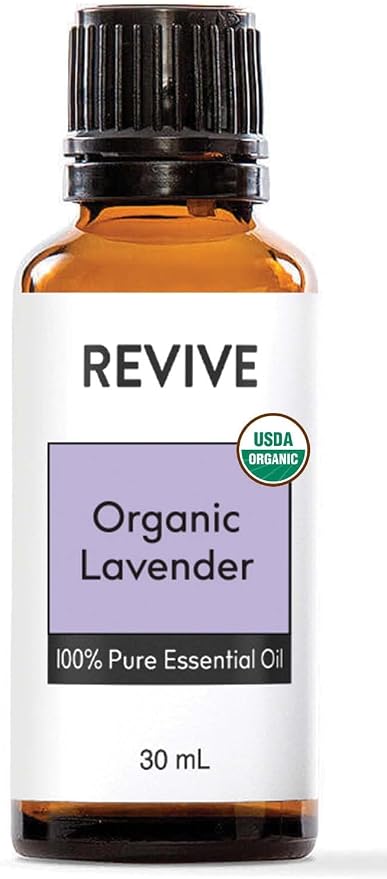 USDA Certified Organic Lavender 30ml Essential Oil by Revive Essential Oils - 100% Pure Therapeutic Grade, for Diffuser, Humidifier, Massage, Aromatherapy, Skin & Hair Care