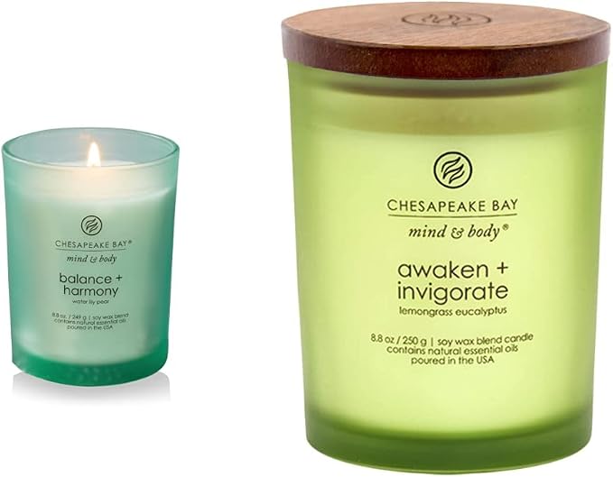 Chesapeake Bay Candle Scented Candles - Balance + Harmony and Awaken + Invigorate