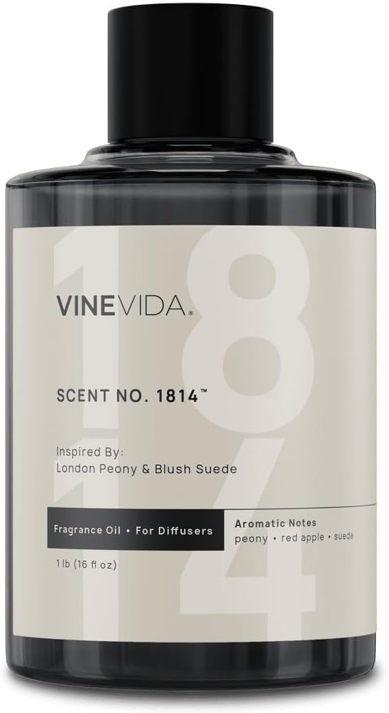 VINEVIDA [16 Oz] Inspired by: London Peony & Blush Suede; Diffuser Oil Refill | Premium Scent Diffuser Oil for Home | Non-Toxic Fragrance