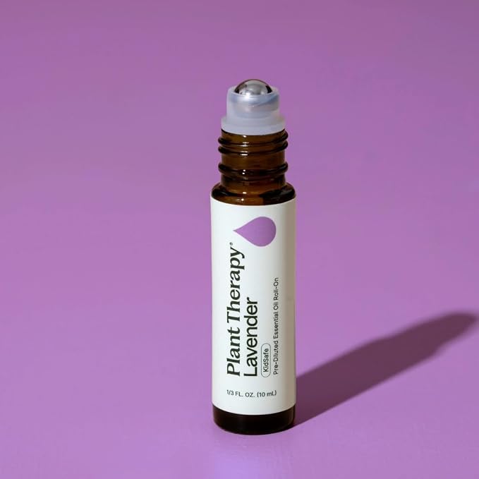 Plant Therapy Lavender Essential Oil 100% Pure, Pre-Diluted Roll-On, Natural Aromatherapy, Therapeutic Grade 10 mL (1/3 oz)