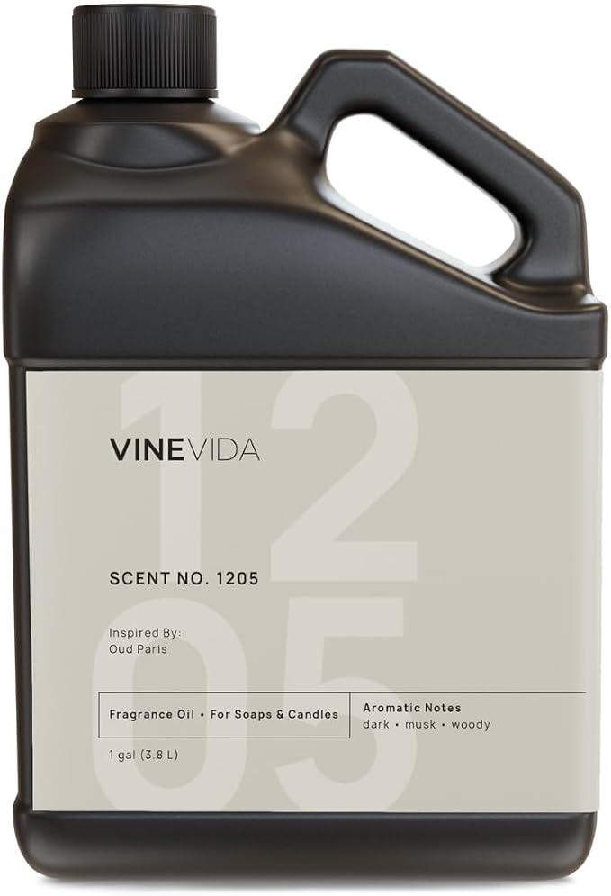 VINEVIDA 128oz Scent No.1205 Fragrance Oil for Candle & Soap Making - Natural Candle Scents Made in USA