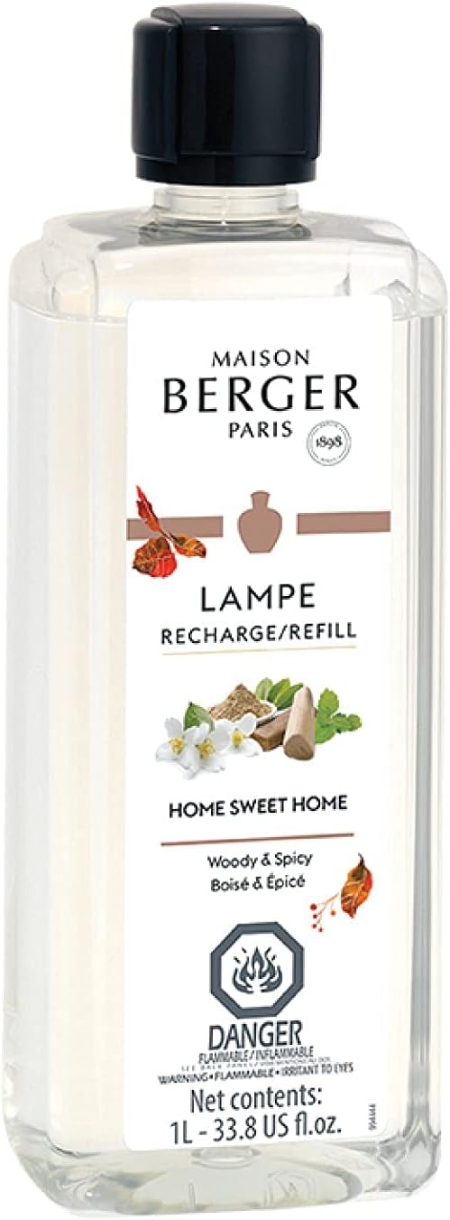 MAISON BERGER Lampe Berger Refill, 1 L, Home Sweet Home | Catalytic Lamp Fragrance Refill, Helps Neutralize Odors, ~160 h Fragrance Diffusion, Made in France