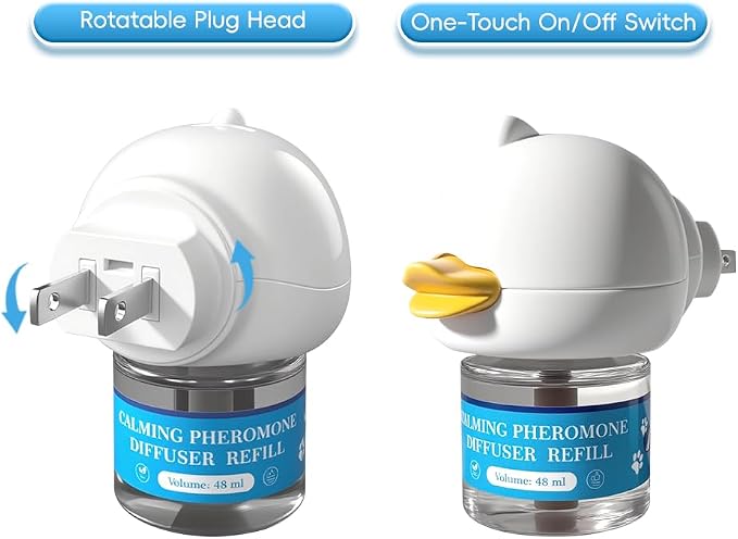 PRO! Dog Calming Diffuser – Pheromone Plug-in for Anxiety Relief, Stop Dog Peeing in House & Barking – Calming Device with Essential Oils, Compatible with Therapet MD, 30-Day Refill | 30-Day Refill