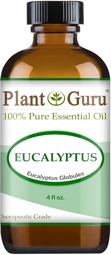 Eucalyptus Essential Oil 4 oz 100% Pure Undiluted Therapeutic Grade for Aromatherapy Diffuser, Sinus Relief, Allergies, Cough, Nasal and Chest Congestion