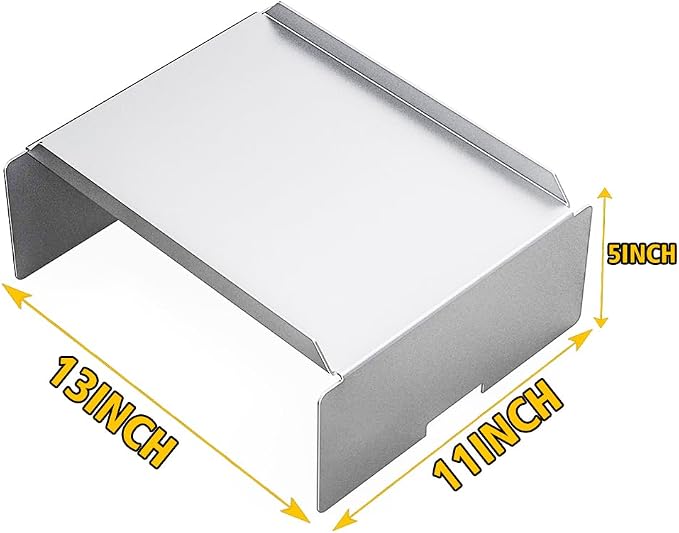 Heat Baffle Diffuser for Traeger Pro 22 34 Series Elite Pellet Smoker Deflector Replacement Part Z Grills Smokepro DLX 24 Char-Griller Grill BBQ Accessories Flame Tamer PG24-4 101015 BCA012