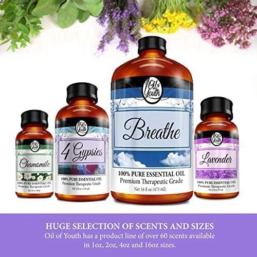 Oil of Youth Vanilla Essential Oil 4oz – Aromatherapy Oil for Candle Making, Diffuser & More
