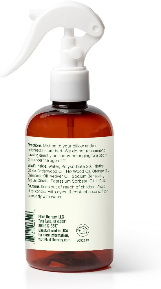Plant Therapy Kids All Natural Monster Away Pillow and Linen Spray, Powered by Essential Oils, Aromatherapy Spray, 8 oz