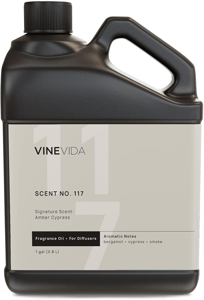 VINEVIDA [128 Oz] Inspired by: Amber Cypress; Diffuser Oil Refill | Premium Scent Diffuser Oil for Home | Non-Toxic Fragrance