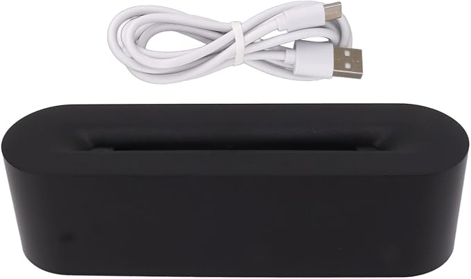 USB Portable Easy Flame Diffuser Humidifier with 7 Colors, Improve Air Quality for Room, Office, Bedroom (Black)