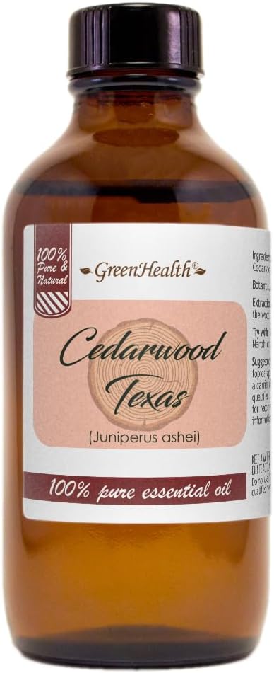 Cedarwood (Texas) Essential Oil - 4 fl oz - 100% Pure Essential Oil - GreenHealth