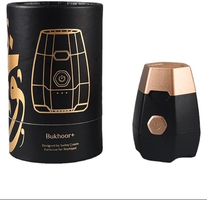 Portable Mini Incense Burner Bakhoor USB Rechargeable Aroma Diffuser Arabic Electric Incense Holder Muslim Home Decor & Car Air Freshener,Black