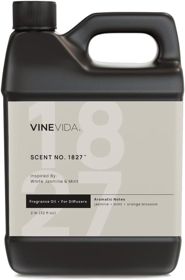 VINEVIDA [32 Oz] Inspired by: White Jasmine & Mint; Diffuser Oil Refill | Premium Scent Diffuser Oil for Home | Non-Toxic Fragrance