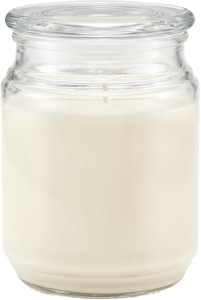 Candle-lite Scented Candles, White Amber Vanilla, 18 oz Jar, Proudly Poured in the USA, Aromatherapy Candle, Single-Wick with 110 Hours of Burn Time, Perfect for Creating a Relaxing Ambiance