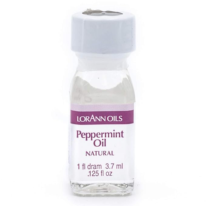 LorAnn Peppermint Oil SS Natural Flavor, 1 dram bottle (.125 fl oz - 3.7ml - 1 teaspoon)