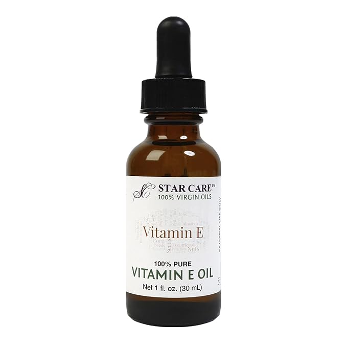 100% Pure Vitamin E Oil for Skin, Face, and Hair 1,000 IU Clear Vitamin E (dL-Alpha Tocopheryl Acetate) - Deep Hydration for Dry Skin, Scars, and Stretch Marks - 1 oz (30ml)
