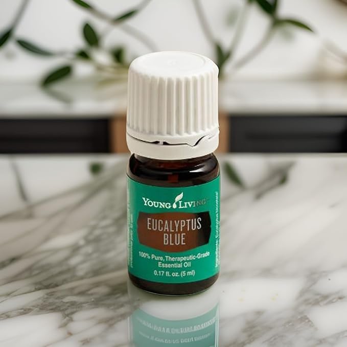 Young Living Eucalyptus Blue Essential Oil | 5 ml | Premium, Invigorating Botanical Extract | Crisp, Refreshing Aroma for Diffusers, Wellness, Comfort, & Soothing Aromatherapy Experience