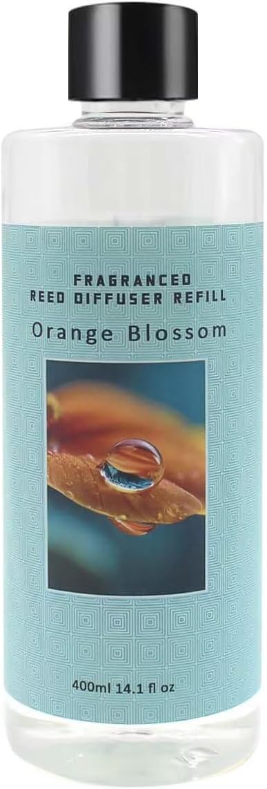Scent Diffuser Oil Refill | 13.53 fl oz(400ml) Home Fragrance Defusers | Scented Aroma Essential Oil Reed Diffuser Orange Blossoms 400ml
