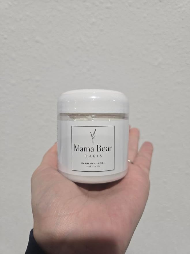 Mama Bear Oasis Lotion - Magnesium Cream - Lavender Magnesium Lotion for Foot, Hands, Legs, Toes Includes Arnica, Vitamin B6, Aloe Vera, MSM (Pack of 1)