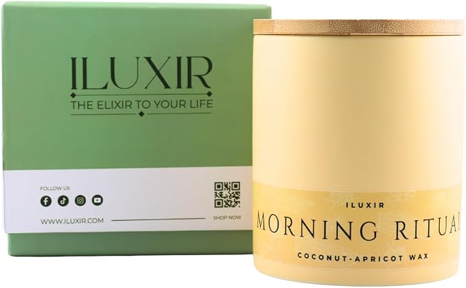Palo Santo & Sandalwood Scented Candle,13 Oz Coconut Apricot Wax, Aromatherapy Candle for Yoga, Meditation & Morning Ritual, Non-Toxic Phthalate-Free, Vegan, Clean Burn- Perfect for Luxury Gift