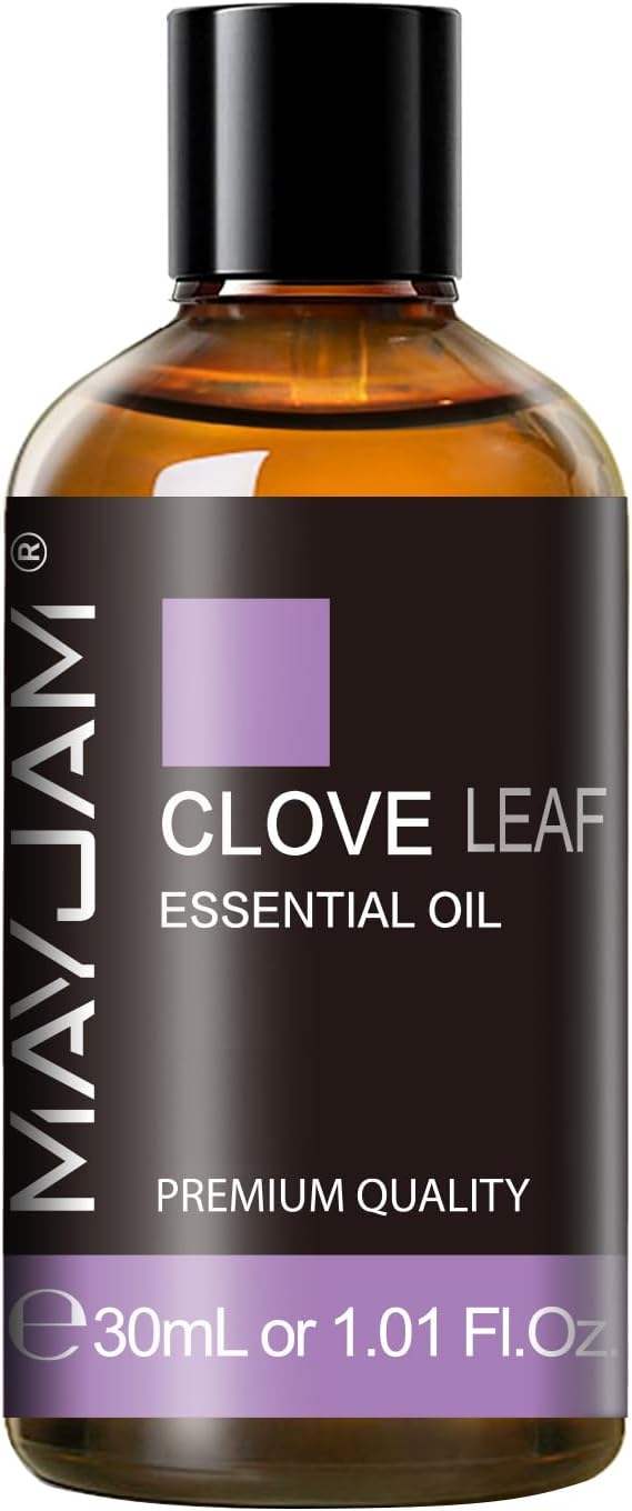 MAYJAM Clove Essential Oil, 1.01 FL.OZ Pure Essential Oils for Aromatherapy Diffuser, Great for DIY Candle and Soap Making(30ml)