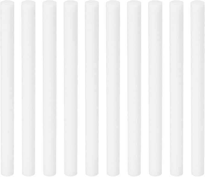 PATIKIL Humidifier Cotton Filter Sticks, 10 Pcs Refill Sticks Filter Wicks Replacement for USB Mini Humidifiers Portable Diffuser (3.94'' x 0.28''), White