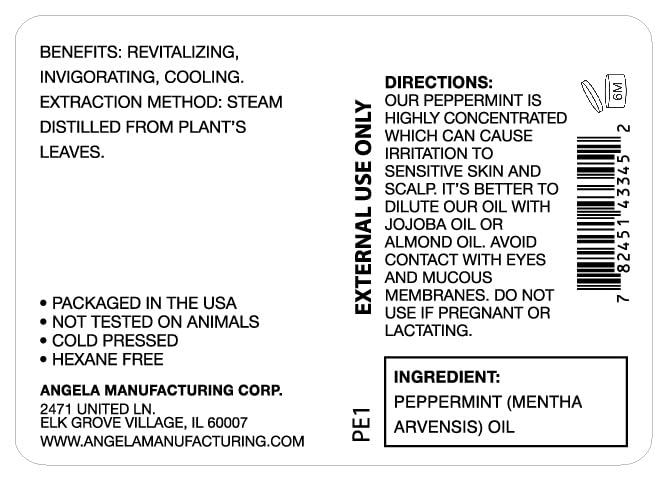 100% Pure Peppermint Oil Premium Mentha Arvensis Essential Oil for Aromatherapy, Diffuser, Hair Care, Skin & Body Massage 1 fl oz (30ml)