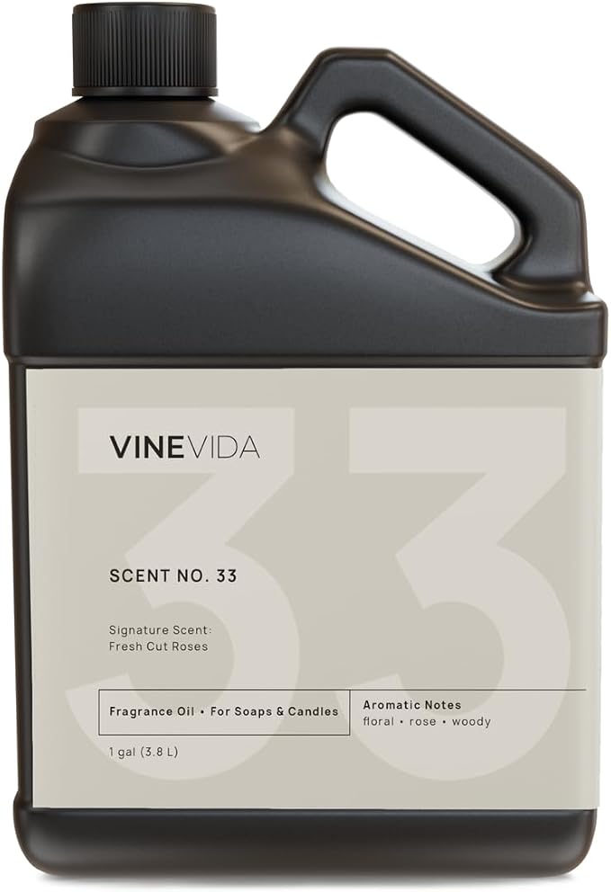 VINEVIDA [128oz] Fresh Cut Roses Fragrance Oil for Candle Making and Soap Making - Premium Candle Scents for Soy Candles