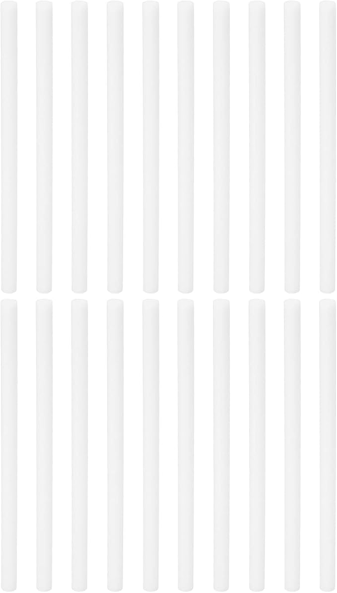 PATIKIL Humidifier Cotton Filter Sticks, 20 Pcs Refill Sticks Filter Wicks Replacement for USB Mini Humidifiers Portable Diffuser (5.31'' x 0.28''), White