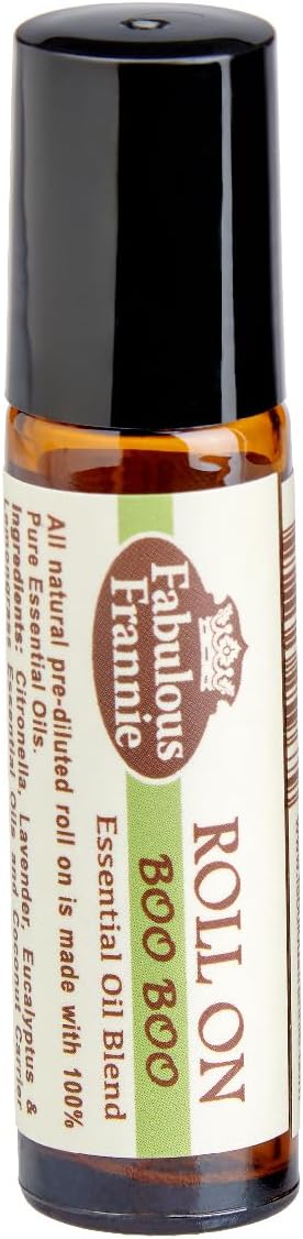 Fabulous Frannie Boo Boo Pure Essential Oil Blend Pre-Diluted Roll-On Made with Tea Tree, Lavender and Chamomile .33oz (10ml)
