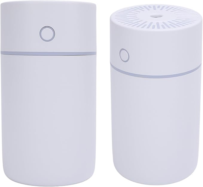 Desktop Humidifier with Colorful Lights, 250ml USB Powered Auto Shut Off Mini Diffuser Travel Humidifiers for Hotel Bedroom Humidifier for Bedroom, Office