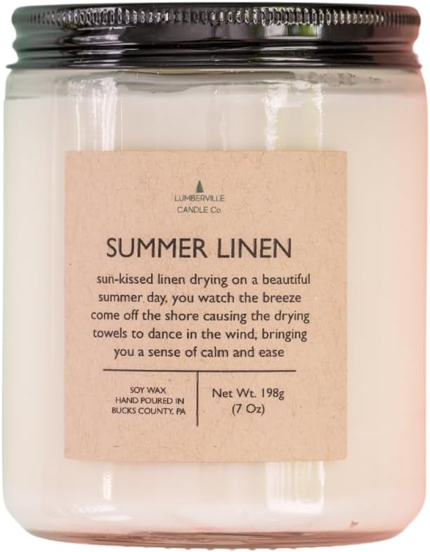 Handmade | Soy Candle (Summer Linen, 8 oz.)
