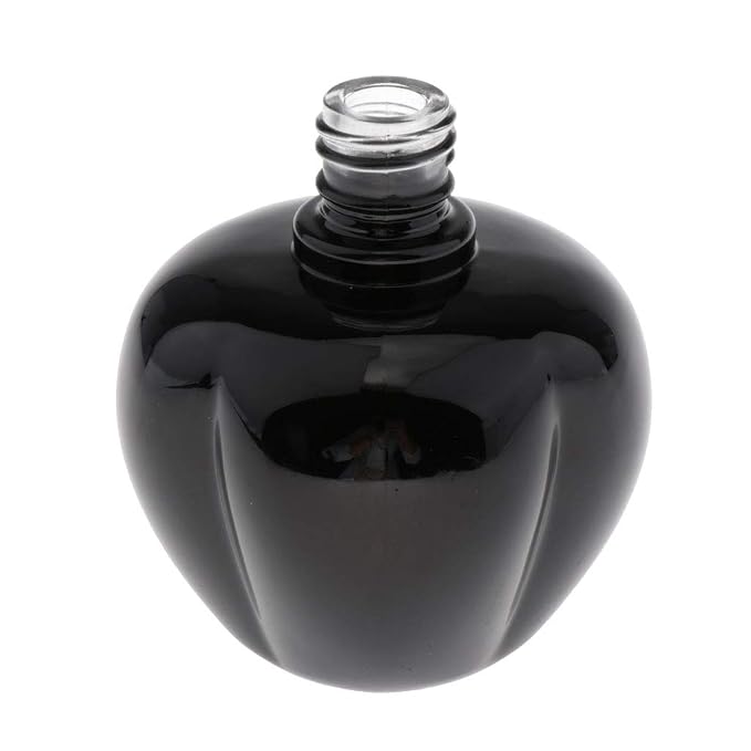 Long Bulb Perfume Bottle 100ml for Refill, black, 10.5x6.5cm