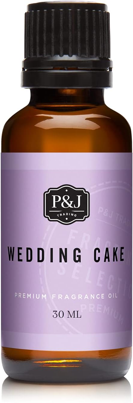 P&J Fragrance Oil - Wedding Cake Scent, 30ml - Candle, Soap, Diffuser Oil