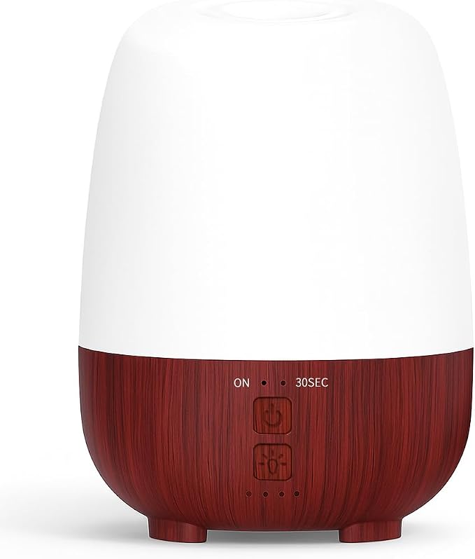 SEEDSEEL 150ML Cordless Essential Oil Diffuser, Rechargeable Battery-Operated Quiet Aromatherapy Diffuser with 7-Hour Runtime,2 Timer Settings & 7-Color LED Light for Bathroom,Bedroom,Living,Room