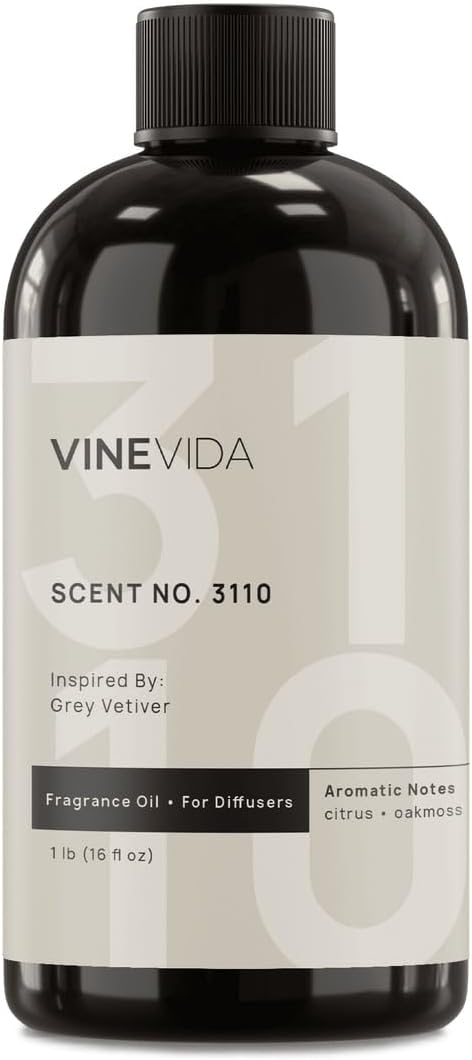 VINEVIDA [16 Oz] Inspired by: Grey Vetiver; Diffuser Oil Refill | Premium Scent Diffuser Oil for Home | Non-Toxic Fragrance