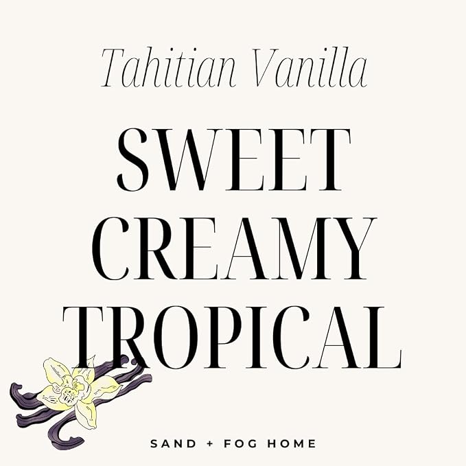 Sand + Fog Tahitian Vanilla Reed Diffuser | Made with Essential Oils | Fill Your Home with the Your Favorite Luxurious Fragrance