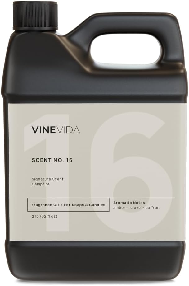 VINEVIDA [32oz] Campfire Fragrance Oil - USA Made Candle Scents - Natural Fragrance Oil for Candle & Soap Making