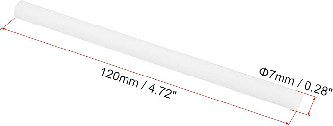 PATIKIL Humidifier Cotton Filter Sticks, 10 Pcs Refill Sticks Filter Wicks Replacement for USB Mini Humidifiers Portable Diffuser (4.72'' x 0.28''), White