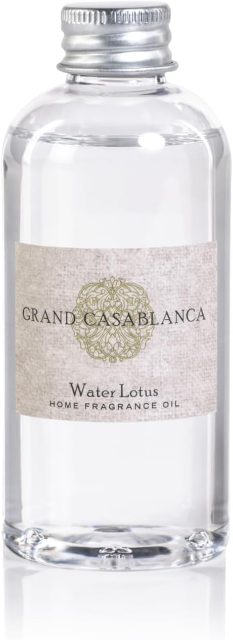 Zodax Grand Casablanca Porcelain Oil Diffuser Refills - 3.38 Oz/2 Count - Water Lotus