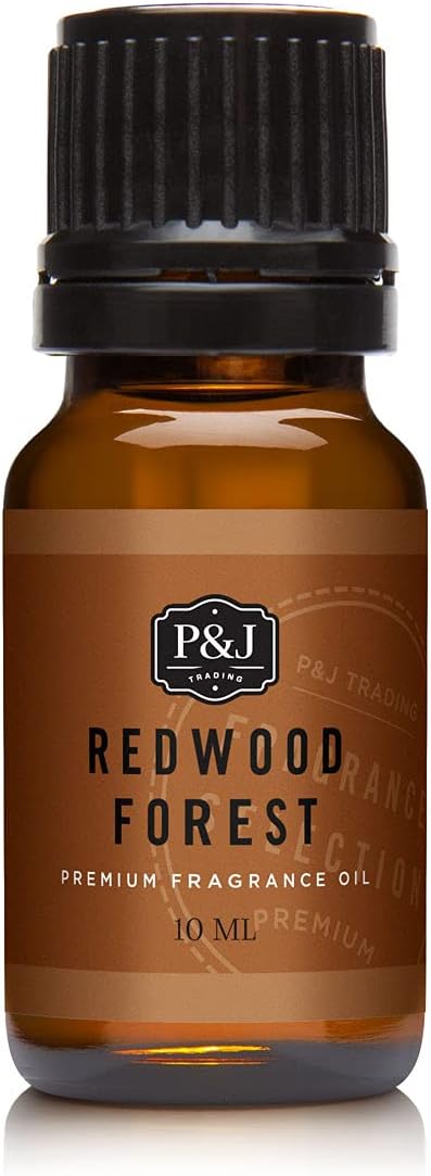 P&J Trading Fragrance Oil for Diffusers for Home - Redwood Forest 10ml Fragrance Scents for Candle Making - Soap Making Supplies & Car Diffuser Scents