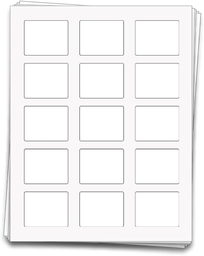 Dashleigh Perfume Bottle Labels Waterproof, 75 Blank Printable Vinyl Stickers 2.2x1.7 Inch for 10ml Roller Bottles - Oil Proof Label Sheets for Inkjet, Essential Oil, Roll-On Perfume, Aromatherapy