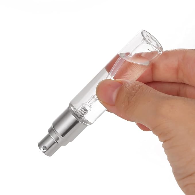 20 Pack Set 10ML Protable Refill Bulk Atomizer Spray Travel Perfume Bottle Hydrating Empty Bottle (Gold Caps)