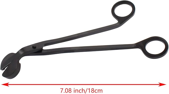 ApplianPar Candle Snuffer Wick Trimmer Cut Stainless Steel Black Clipper Scissor Candle Tool Pack of 3