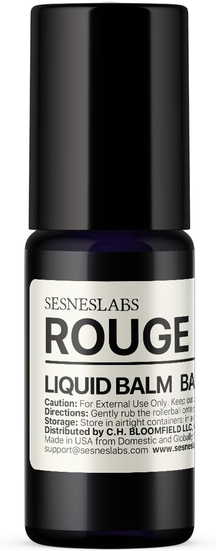 sesneslabs Rouge Roll-On, Perfume, Alcohol Free, Olfactive Marker, Niche Scent, Unisex Perfum for Women and Men 10ml/.33 fl OZ
