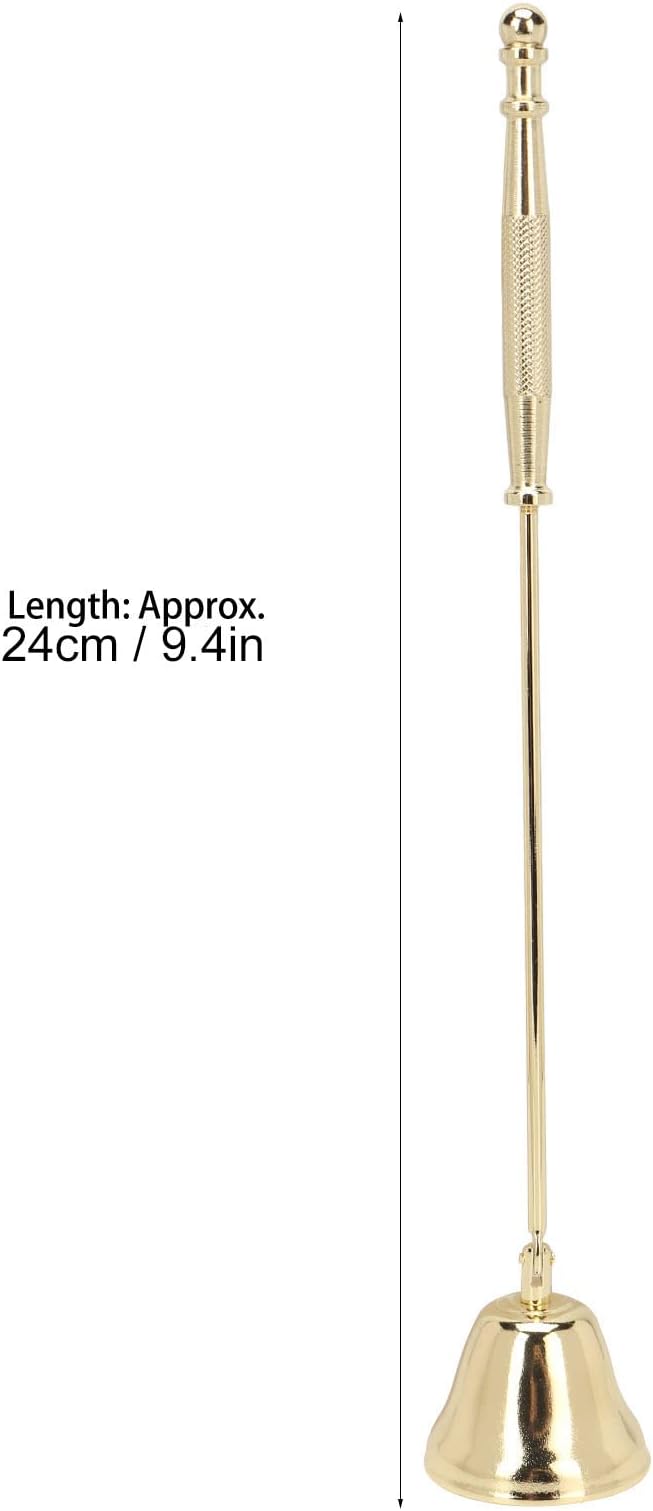 3pcs Candle Snuffer, Bell Shaped Iron Plating Long Handle with Non-Slip Grip Candle Extinguisher, Candle Snuffer for Safely Extinguishing Wick