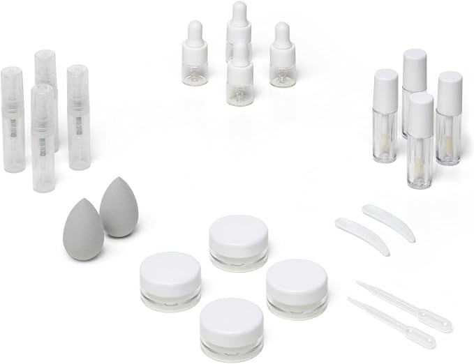 Mini Makeup Containers for Travel, Depotting Makeup Containers, Empty Cosmetic Containers, Sample Jars, Mini Make up Bottles, Refillable Cosmetic Containers, Extra Small Travel Containers