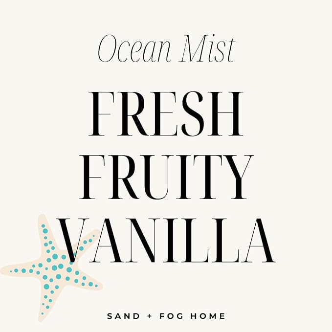 Sand + Fog Ocean Mist Reed Diffuser | Made with Essential Oils | Fill Your Home with the Your Favorite Luxurious Fragrance
