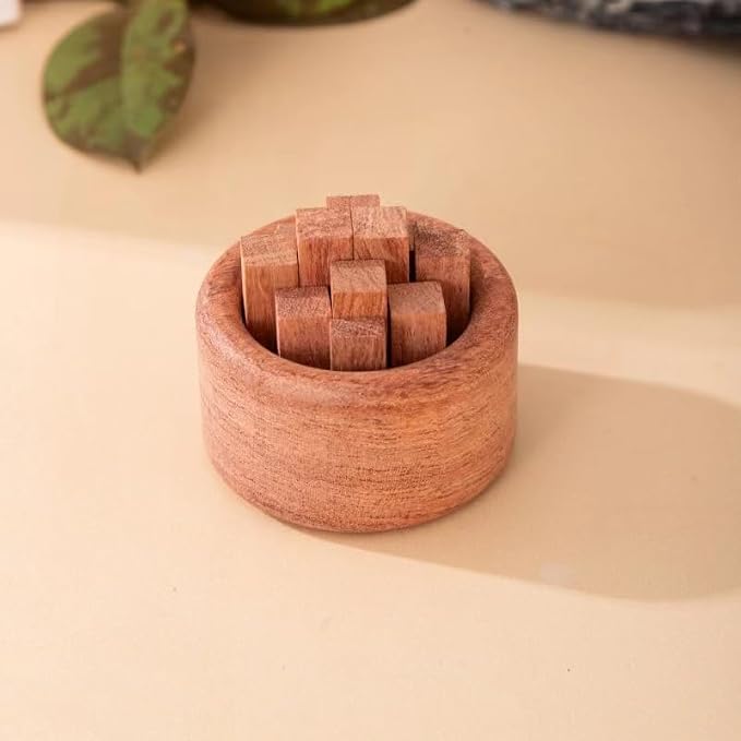 Passive Diffuser,3 Set of Wood Diffuser for Essential Oils,Car Fragrant Small Aromatherapy Diffuser Woodpile Shaped for Home Office Decoration,Black Walnut,Beech, Pear Wood
