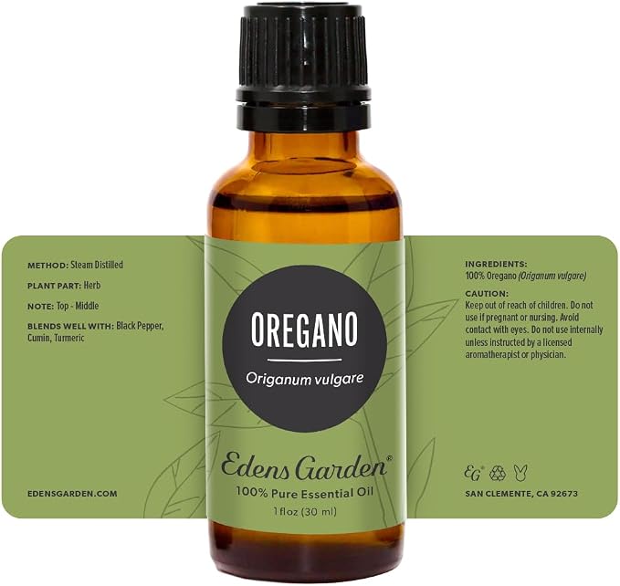 Edens Garden Oregano Essential Oil- 100% Pure Premium Grade, Undiluted, Natural, Therapeutic, Aromatherapy, The Best for Diffuser, Candle, Laundry, Humidifiers 30 ml (1 fl oz)