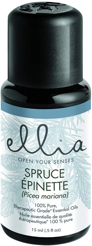 Ellia Spruce Diffuser Essential Oil | 15ml, 100% Pure, Therapeutic Grade